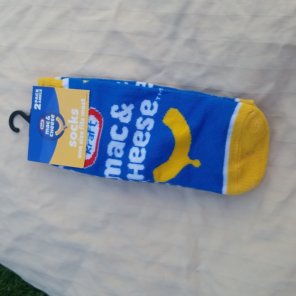 Kraft Mac & Cheese 2 pack ankle socks brand new one size fits most